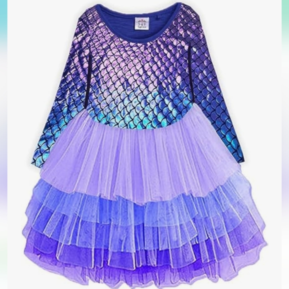Box#21     ♨️ 5 For $35 ♨️     Mermaid Dress - Purple and Blue